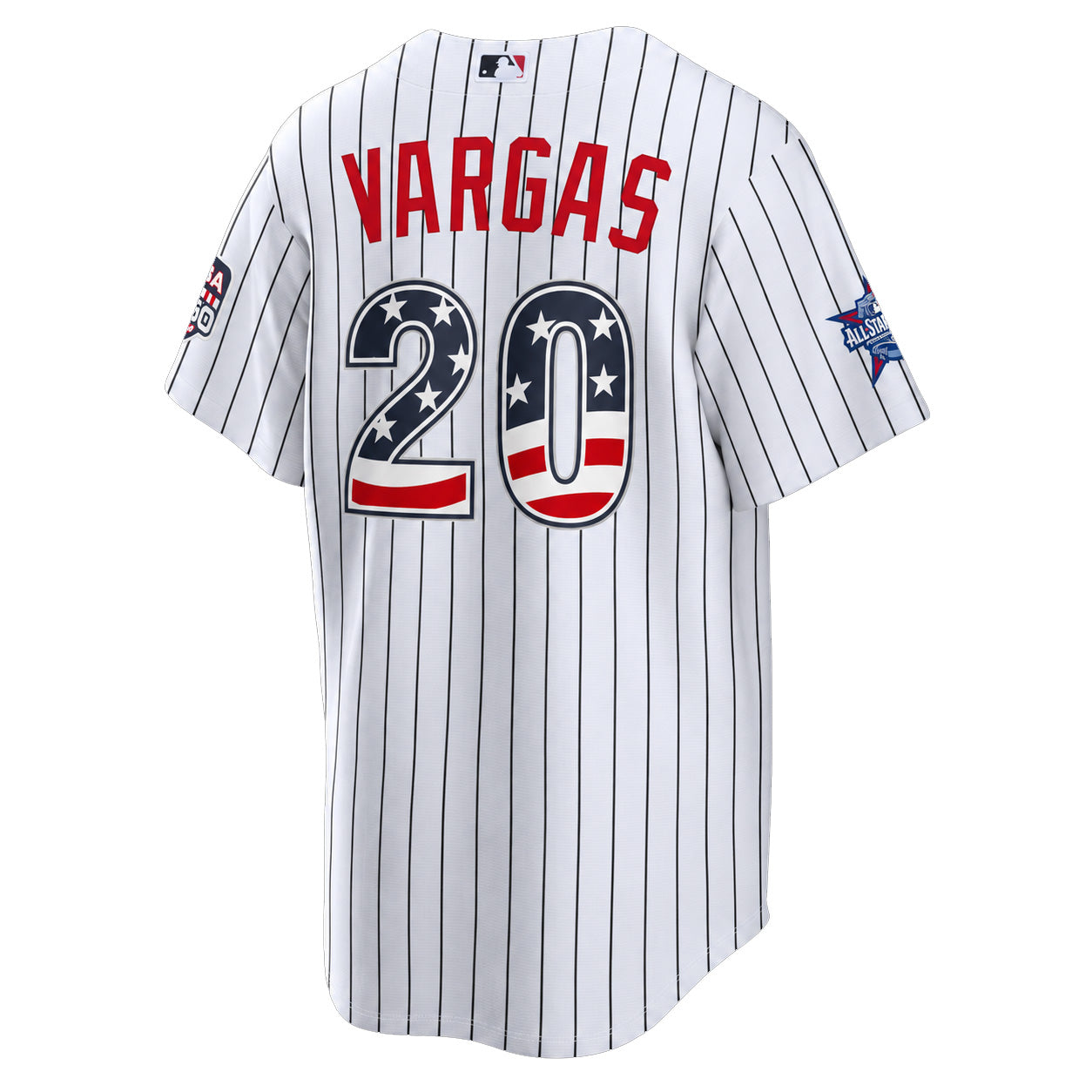 Miguel Vargas 2026 All-Star Edition Stars & Stripes Chicago White Sox Nike Men's Pinstripe Jersey