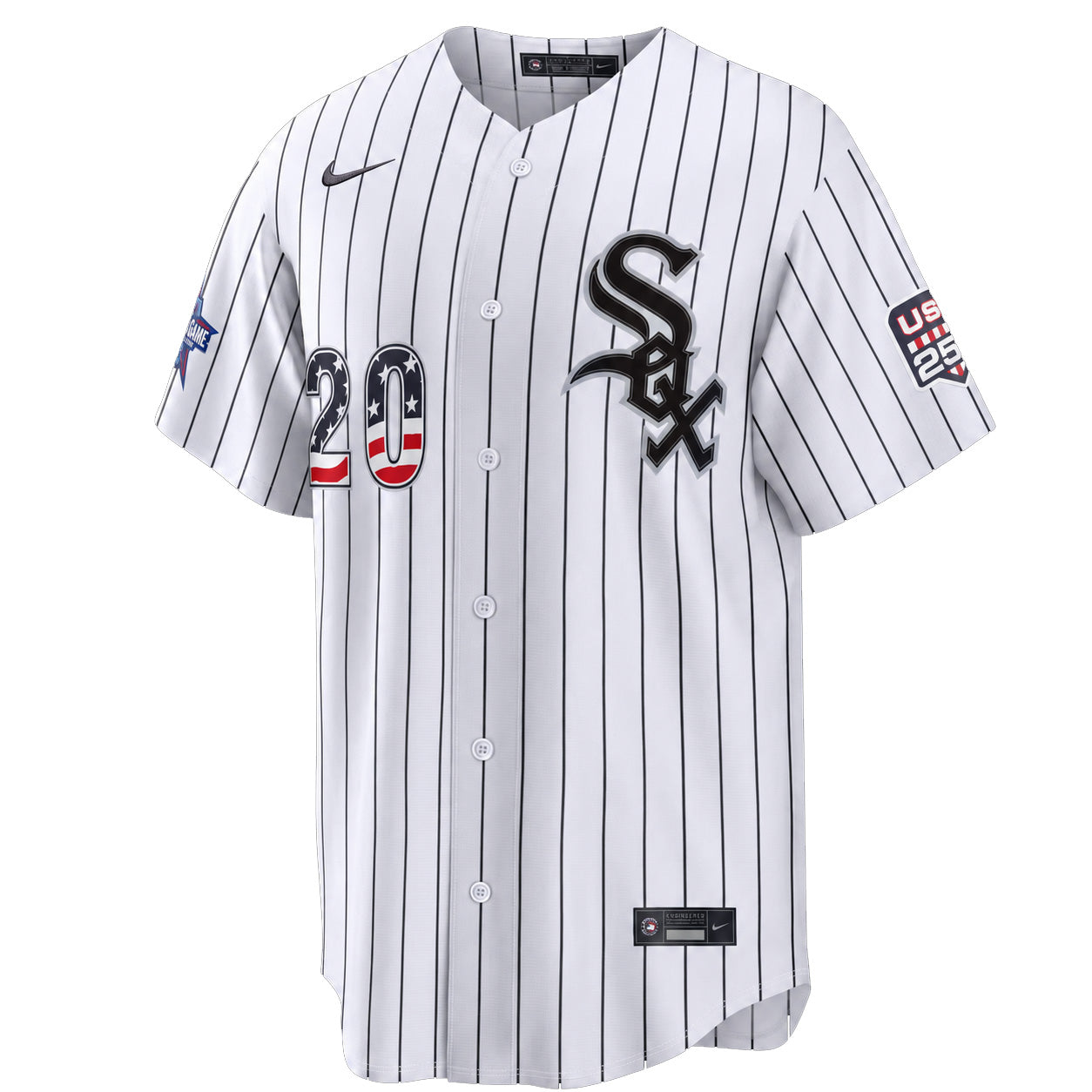 Miguel Vargas 2026 All-Star Edition Stars & Stripes Chicago White Sox Nike Men's Pinstripe Jersey