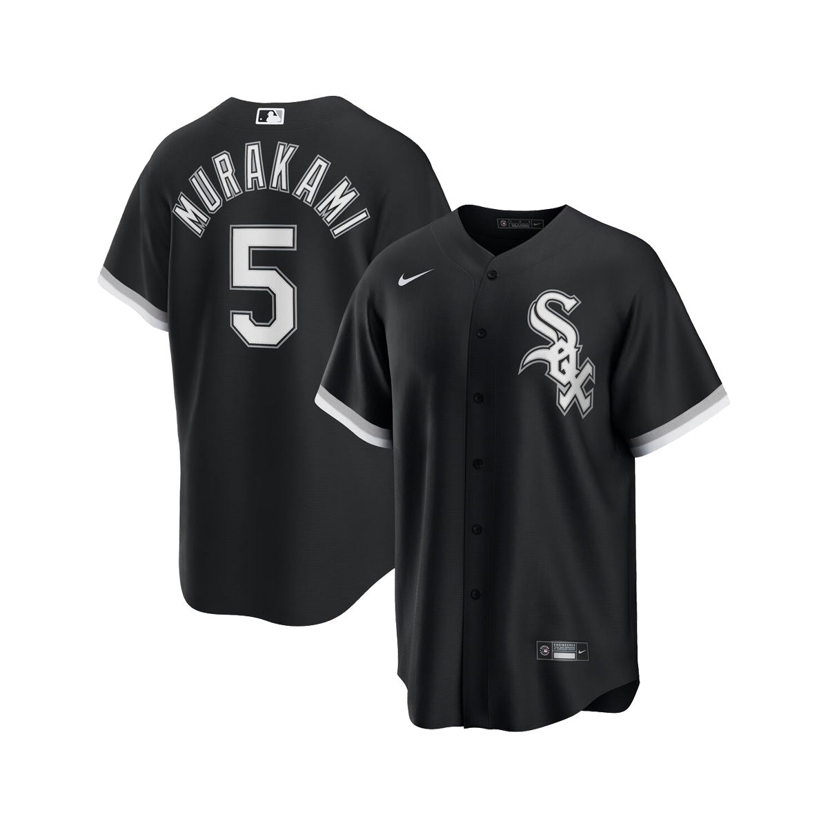 Munetaka Murakami Chicago White Sox Nike Youth Black Alternate Jersey
