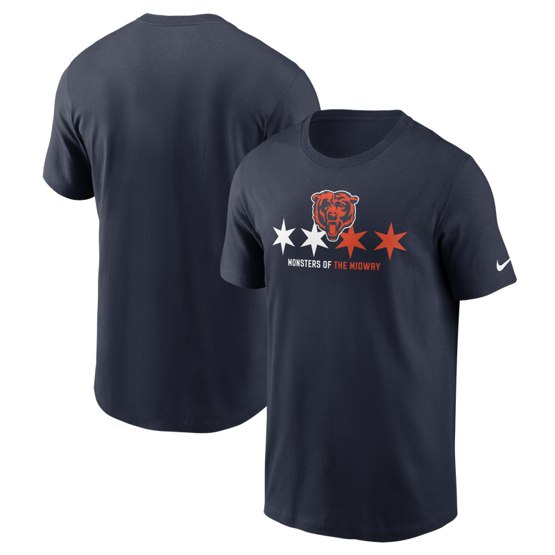 Chicago Bears Nike Chicago Flag Monsters Of The Midway T-Shirt