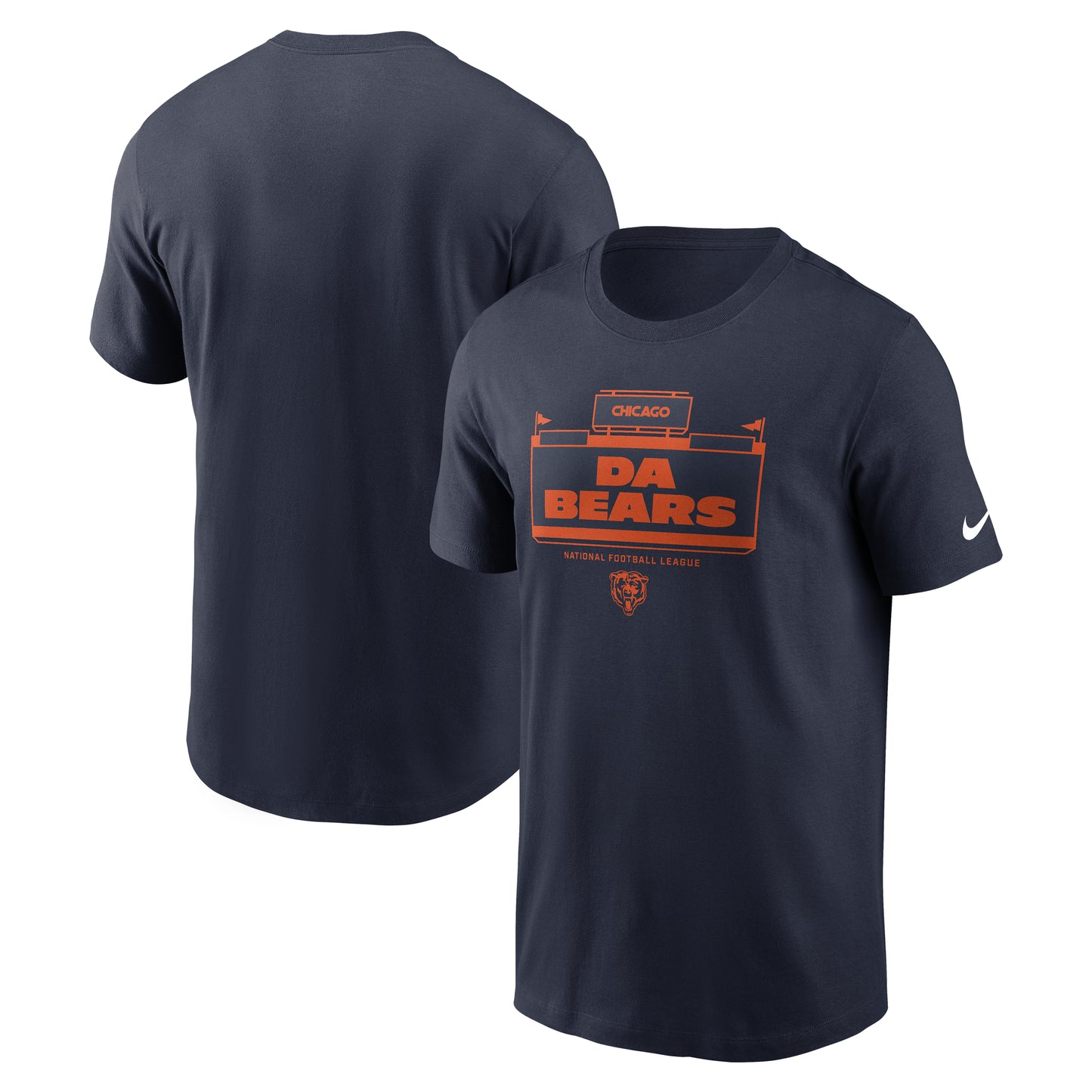 Chicago Bears Nike Men's Navy Da Bears Soldier Field Tee