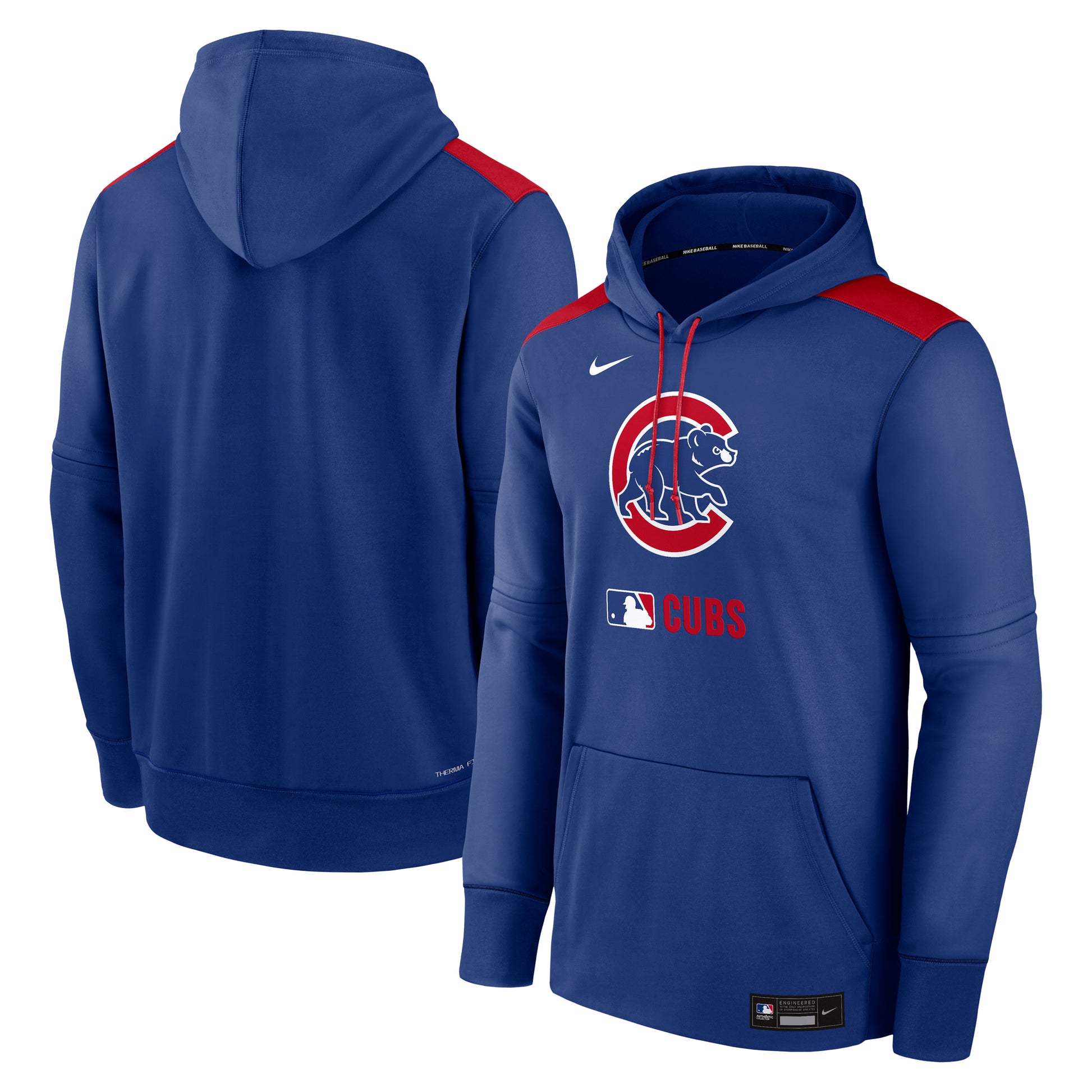 Chicago Cubs Nike 2025 Authentic Collection Royal Pullover Hoodie