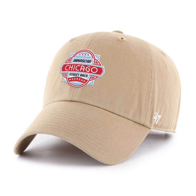 Nascar Chicago Street Race '47 Khaki Clean Up Adjustable Hat