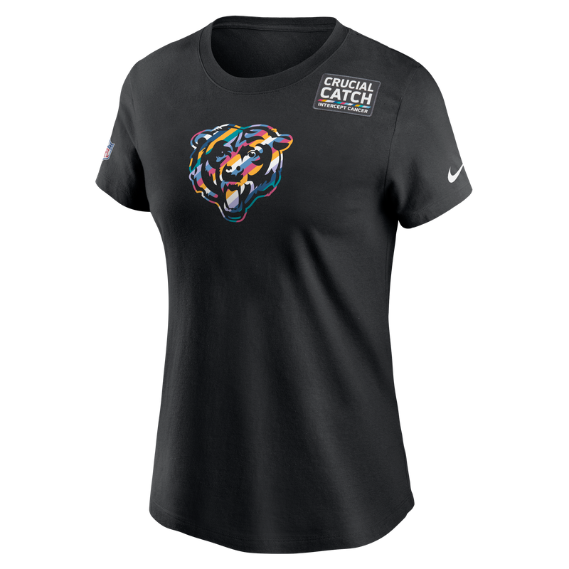 Chicago Bears Women's Black Crucial Catch T-Shirt