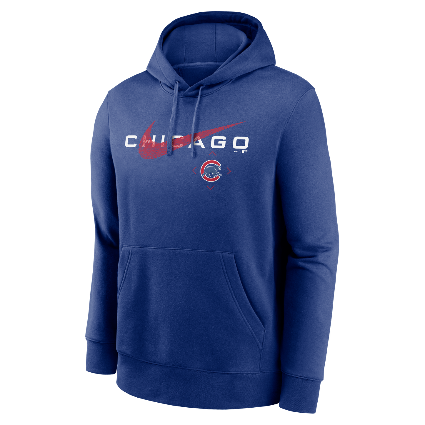 Chicago Cubs Nike Swoosh Neighborhood Pullover Fleece Hoodie