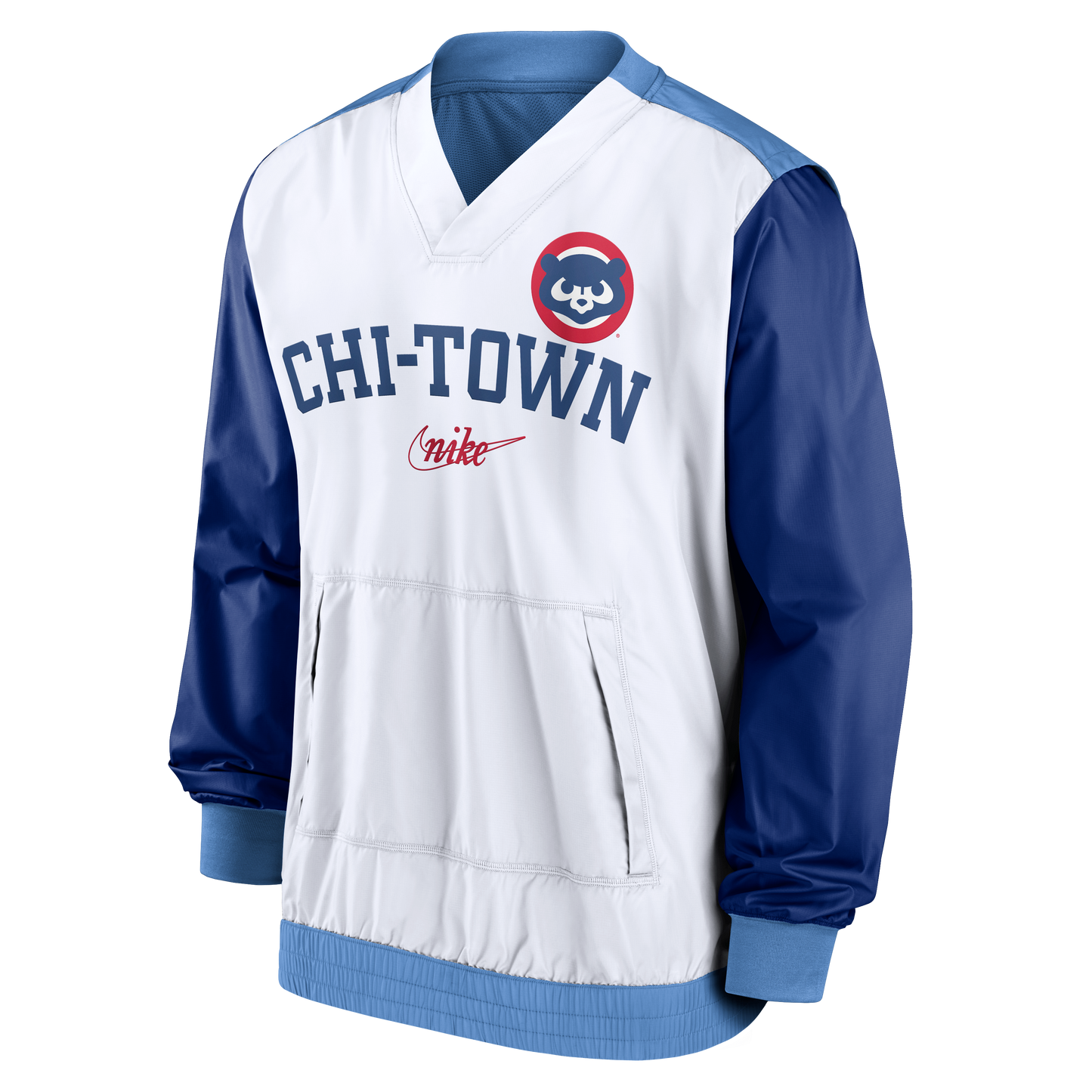 Chicago Cubs Nike Rewind Warm Up Pullover Jacket