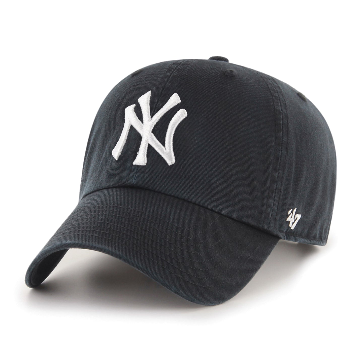New York Yankees Black '47 Clean Up Adjustable Hat