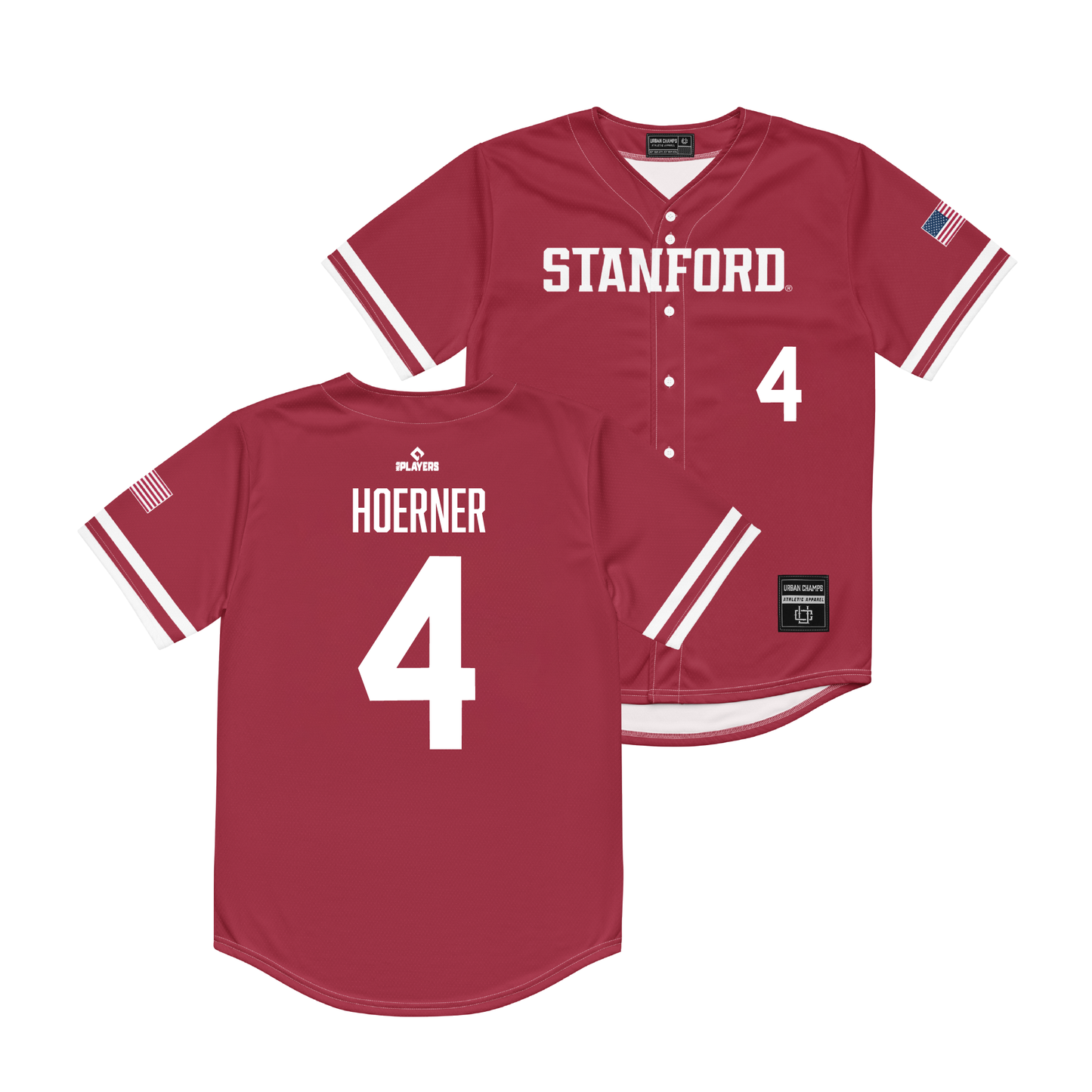 Nico Hoerner Chicago Cubs Stanford University Baseball Jersey