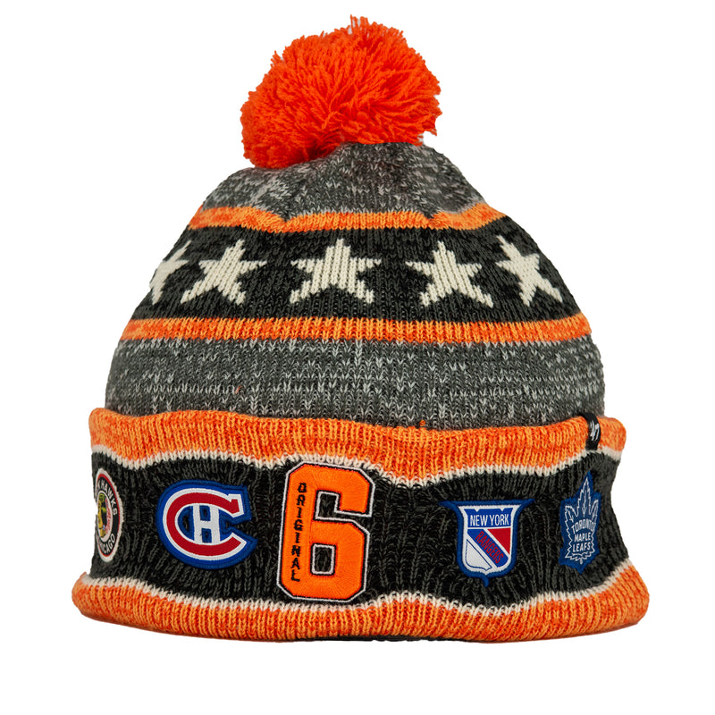 Original Six NHL Charcoal Blizzard '47 Cuff Knit Hat