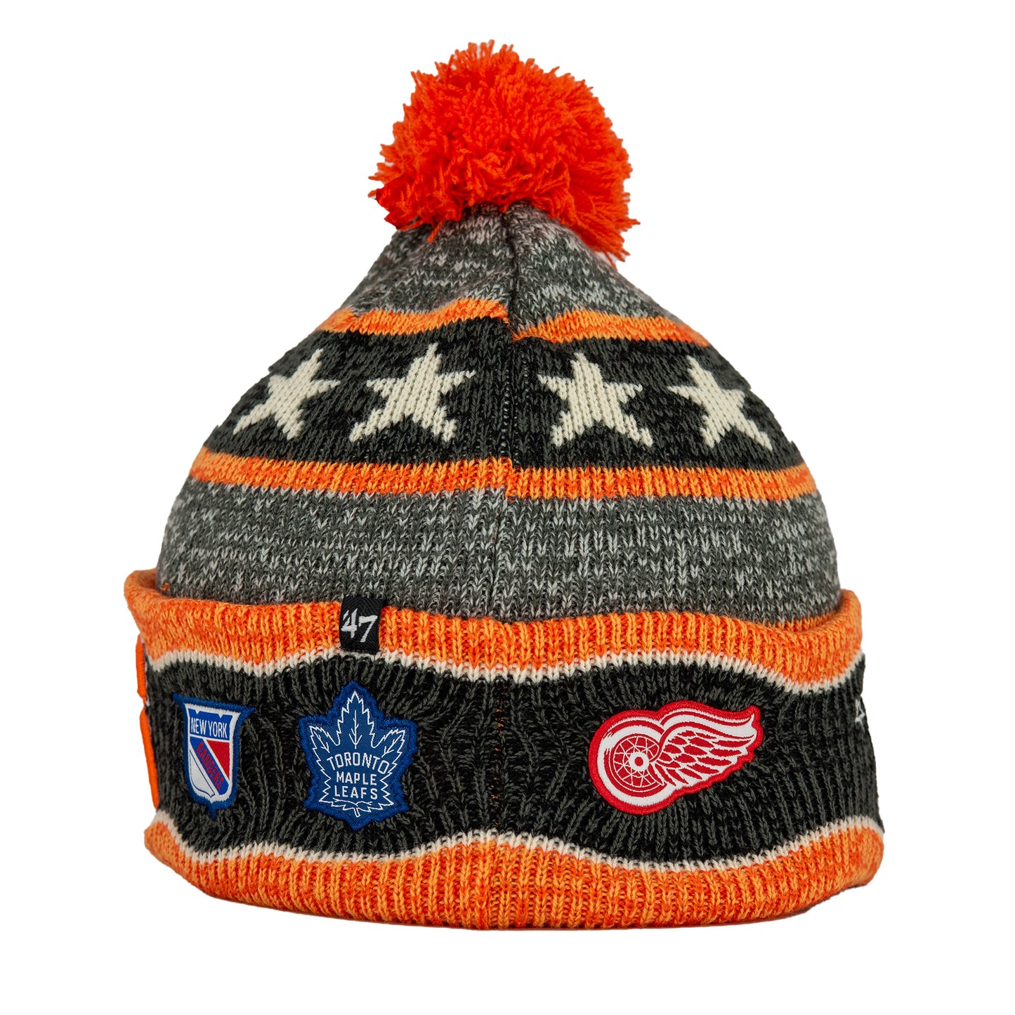 Original Six NHL Charcoal Blizzard '47 Cuff Knit Hat