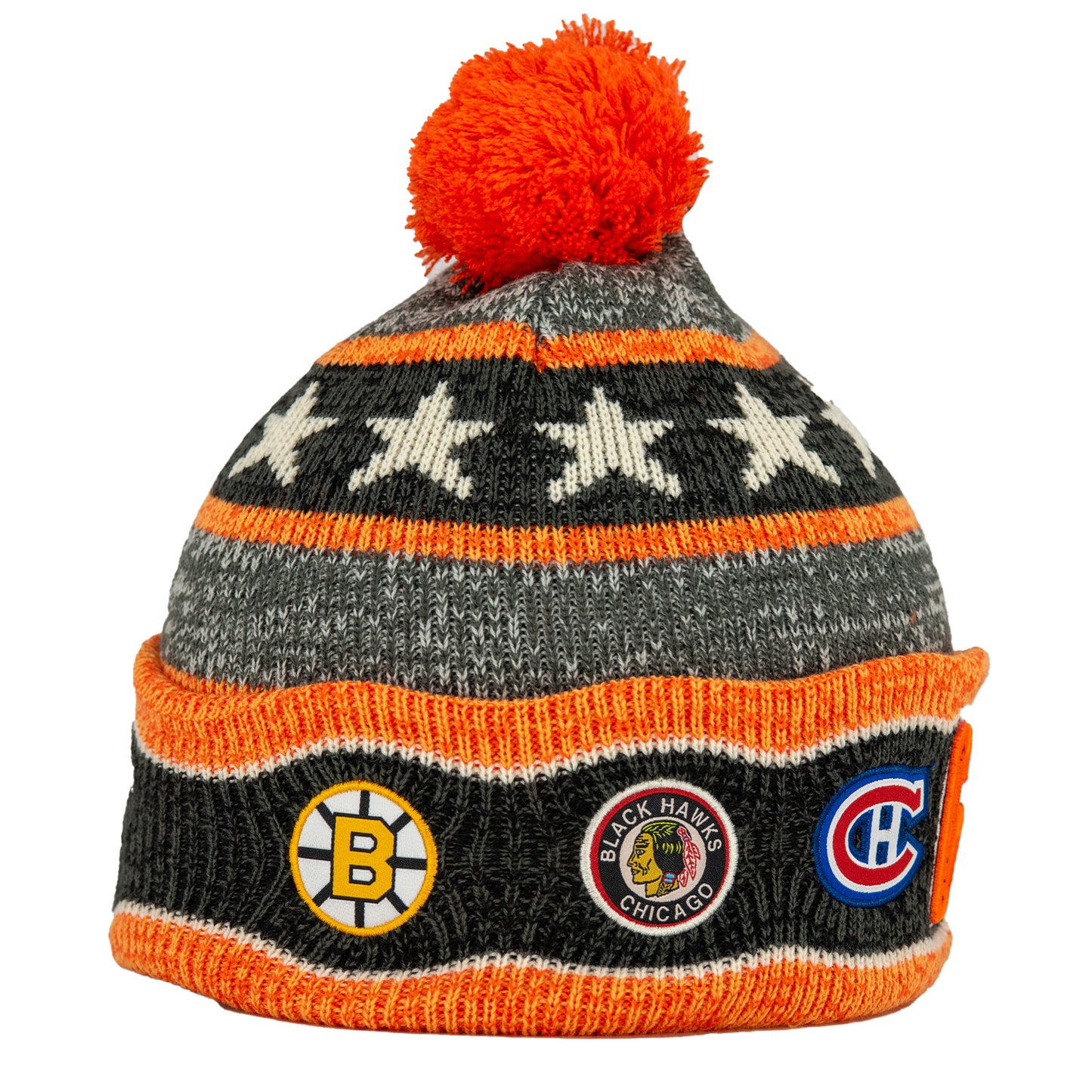 Original Six NHL Charcoal Blizzard '47 Cuff Knit Hat