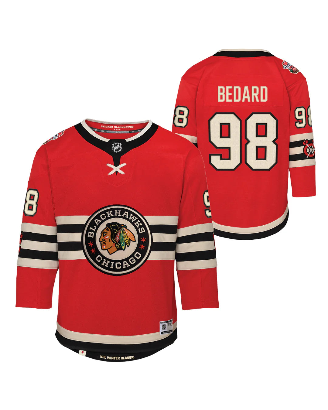 Kids Connor Bedard Chicago Blackhawks Fanatics Winter Classic Jersey