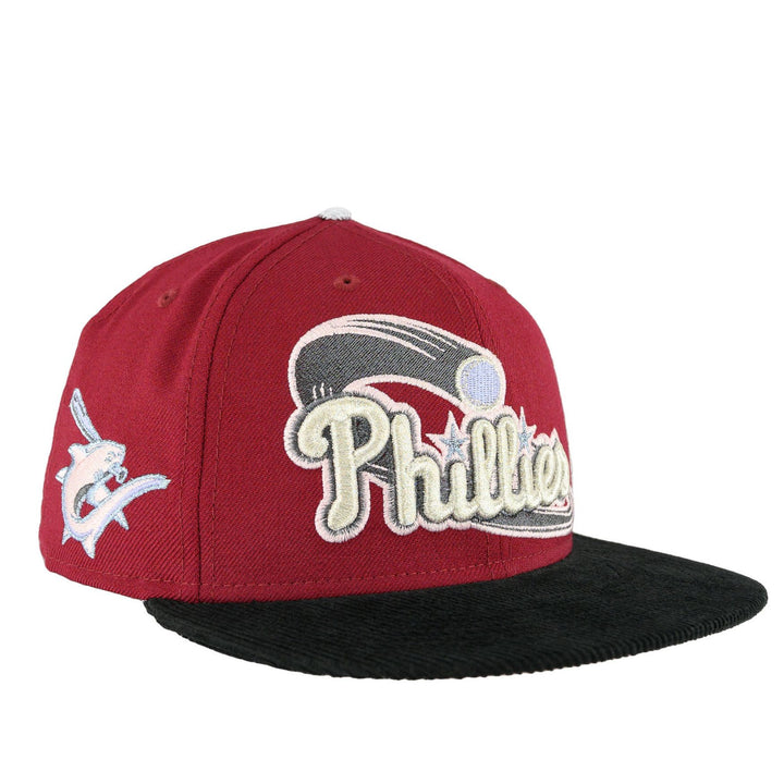 59FIFTY Philadelphia Phillies Black/Red with Rose Print UV Rose Patch