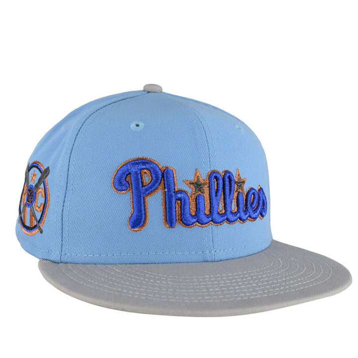Philadelphia Phillies Birdseye Blue/Grey New Era 59FIFTY Fitted Hat
