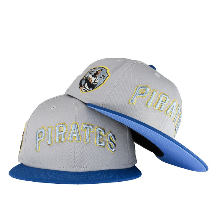 Pittsburgh Pirates Sanded Gray/Songbird Blue New Era 59FIFTY Fitted Ha -  Clark Street Sports