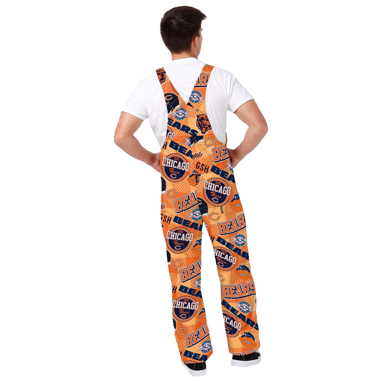 Chicago Bears Retro All Over Print Overalls