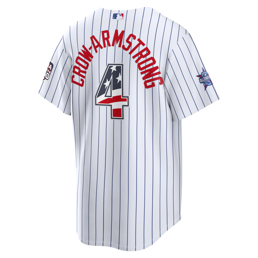 Pete Crow-Armstrong 2026 All-Star Edition Stars & Stripes Chicago Cubs Nike Men's Pinstripe Jersey