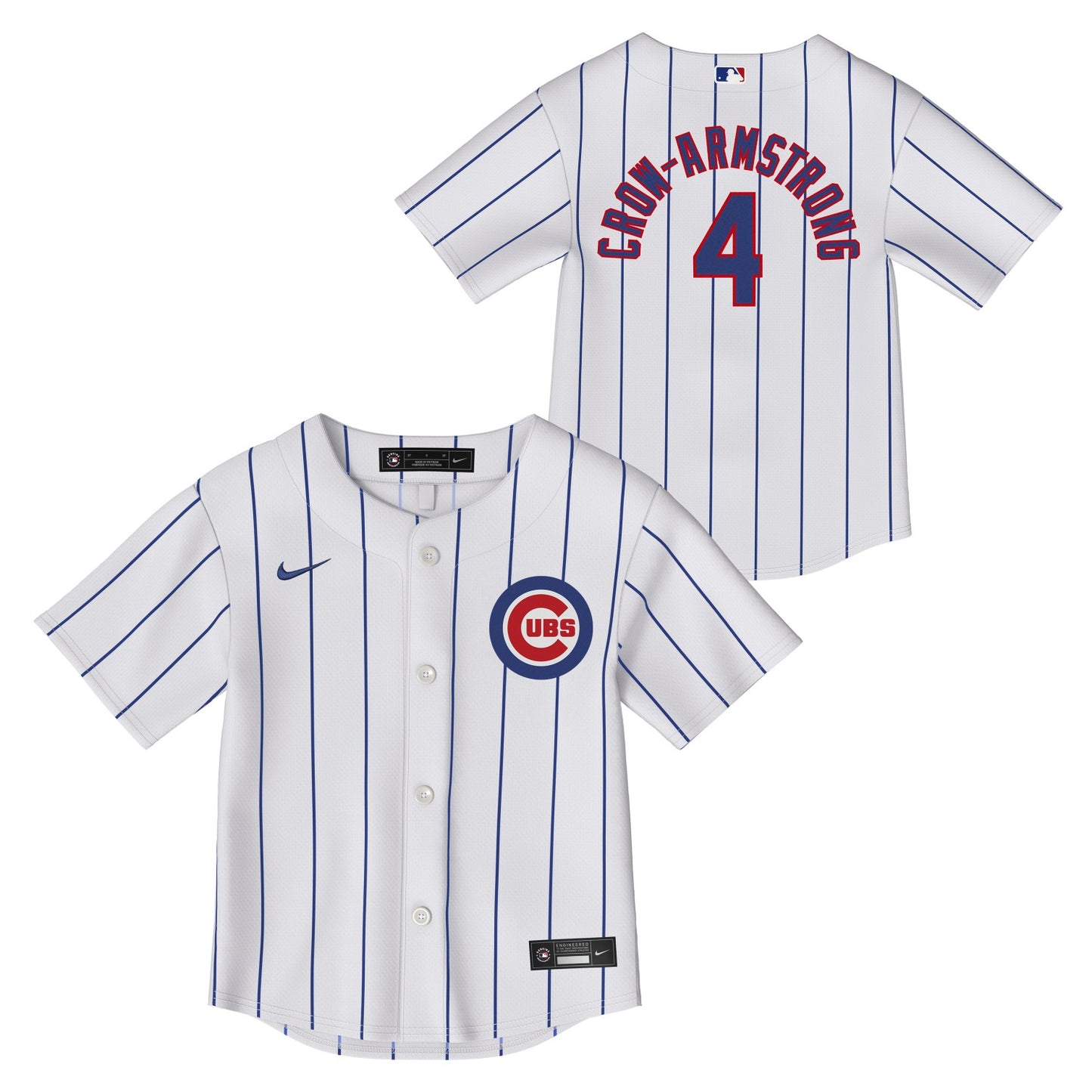 Pete Crow-Armstrong Chicago Cubs Nike Infant Home Pinstripe Jersey