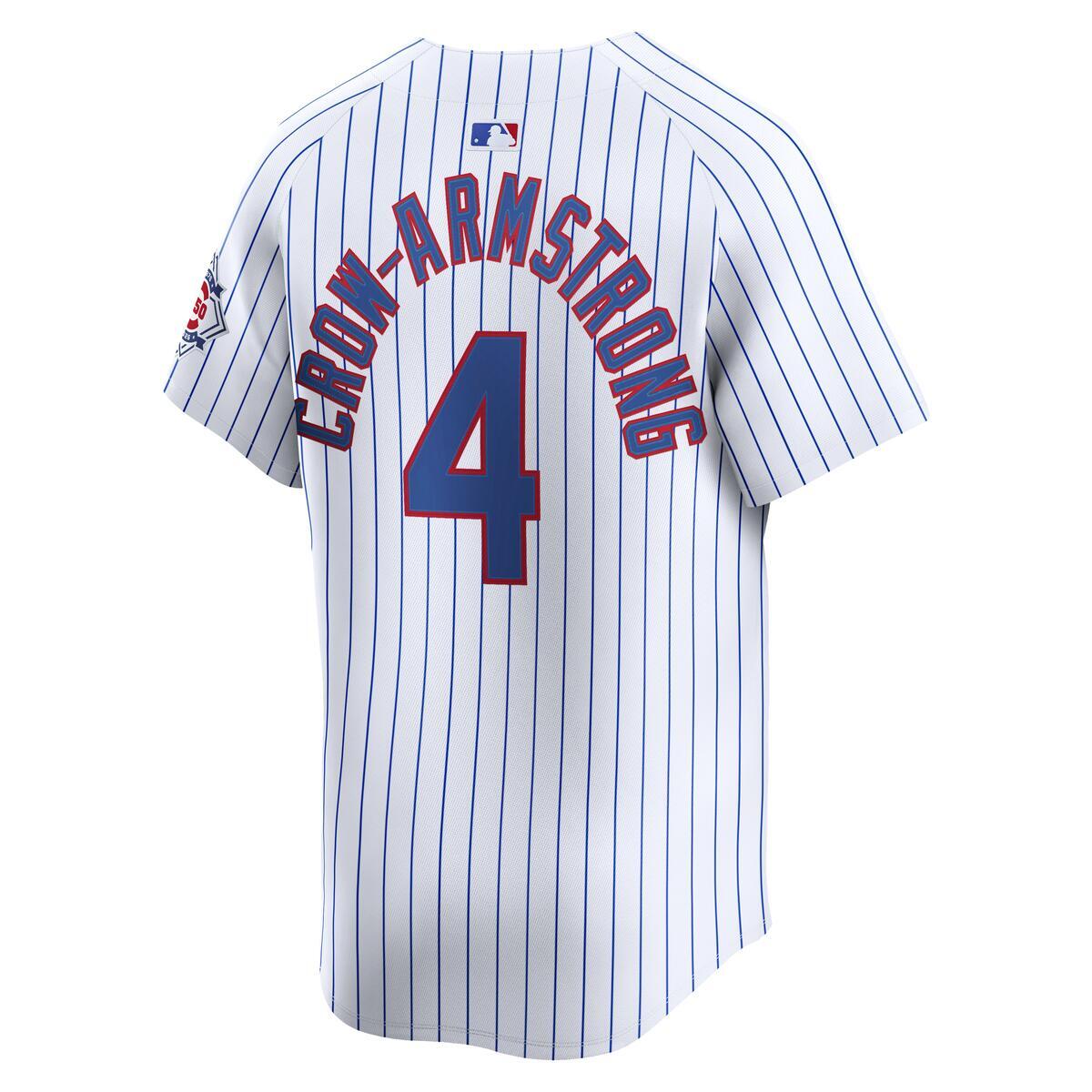 Pete Crow-Armstrong Chicago Cubs Nike Limited 150th Anniversary Home Pinstripe Jersey