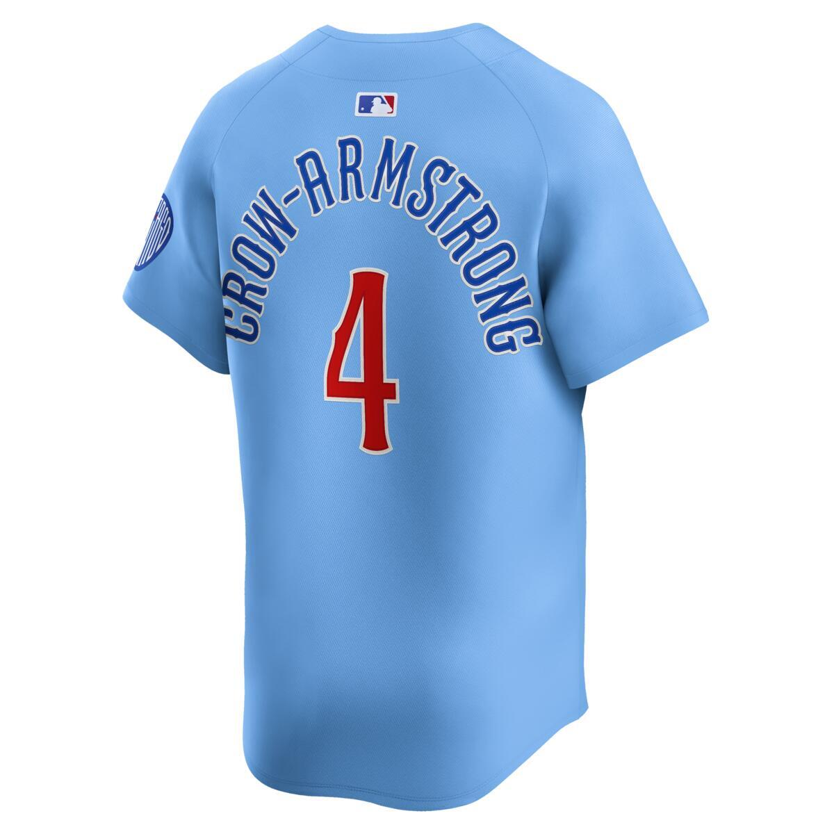 Pete Crow-Armstrong Chicago Cubs Nike Men's Light Blue 2nd Alternate Limited Jersey