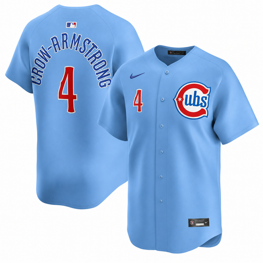 Pete Crow-Armstrong Chicago Cubs Nike Men's Light Blue 2nd Alternate Replica Jersey