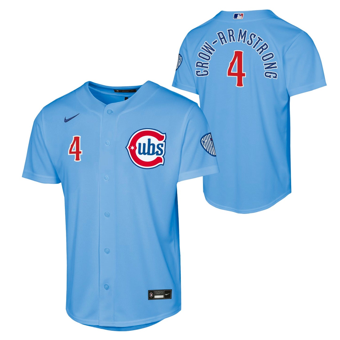 Pete Crow-Armstrong Chicago Cubs Nike Youth Alt 2 Blues Homerun Jersey