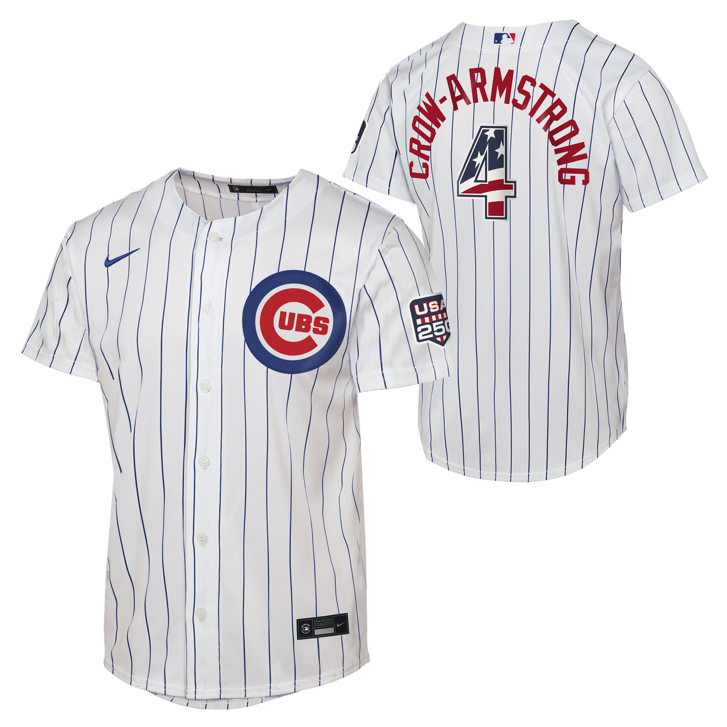 Pete Crow-Armstrong Chicago Cubs Nike Youth Americana USA 250th Anniversary Jersey