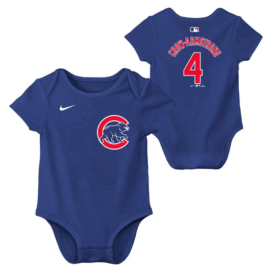 Pete Crow-Armstrong Chicago Cubs Royal Creeper Onesie