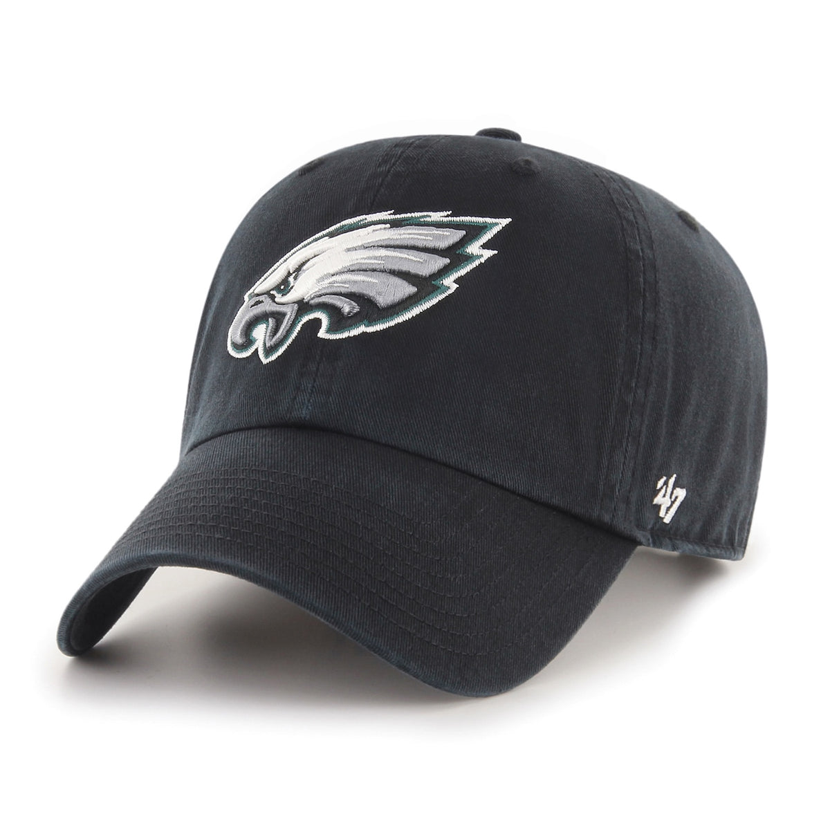 Philadelphia Eagles '47 Black Clean Up Adjustable Hat