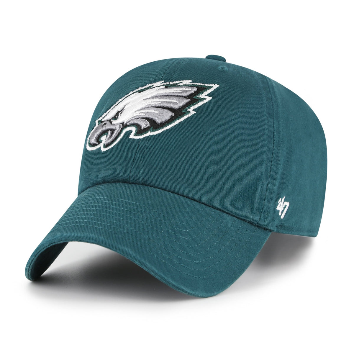 Philadelphia Eagles '47 Pacific Green Clean Up Adjustable Hat