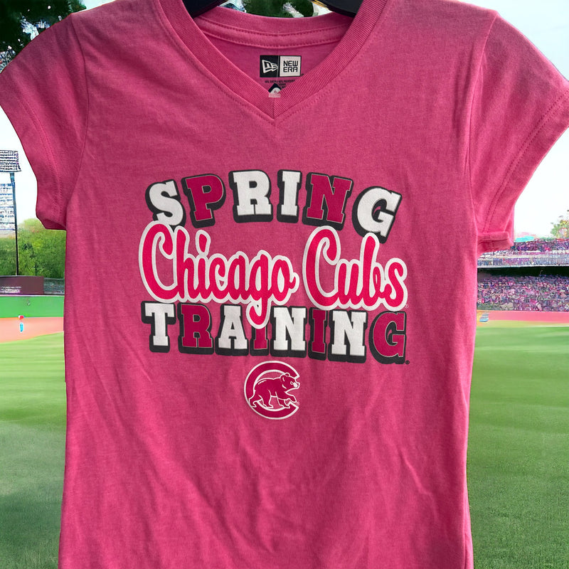 Chicago Cubs Spring Training New Era Pink Youth T-Shirt