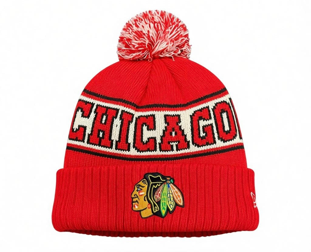 Chicago Blackhawks Retro Pom Knit Hat