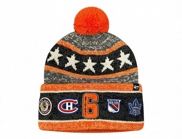 Original Six NHL Charcoal Blizzard '47 Cuff Knit Hat – Clark