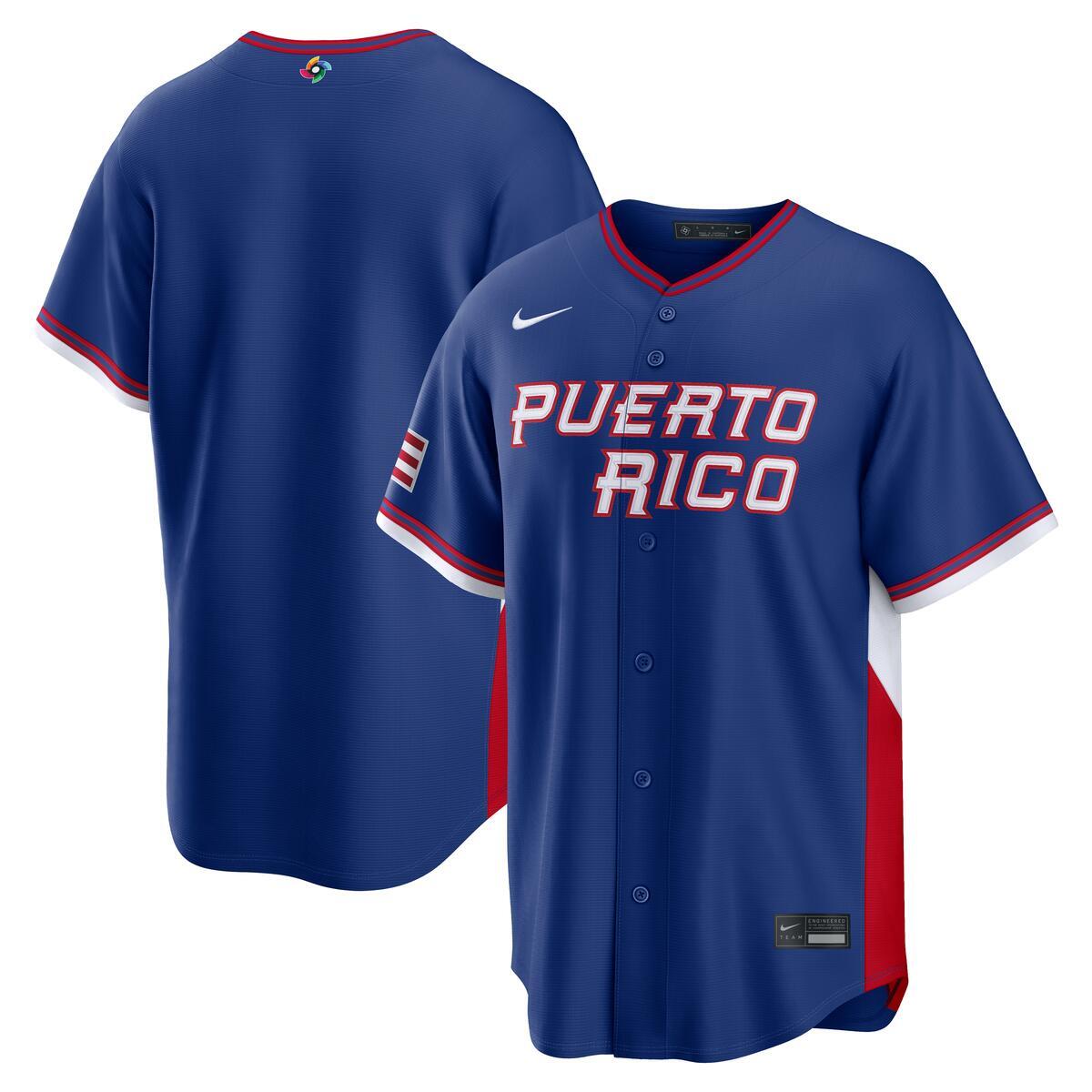 Puerto Rico World Baseball Classic 2026 Nike Blue Road Jersey