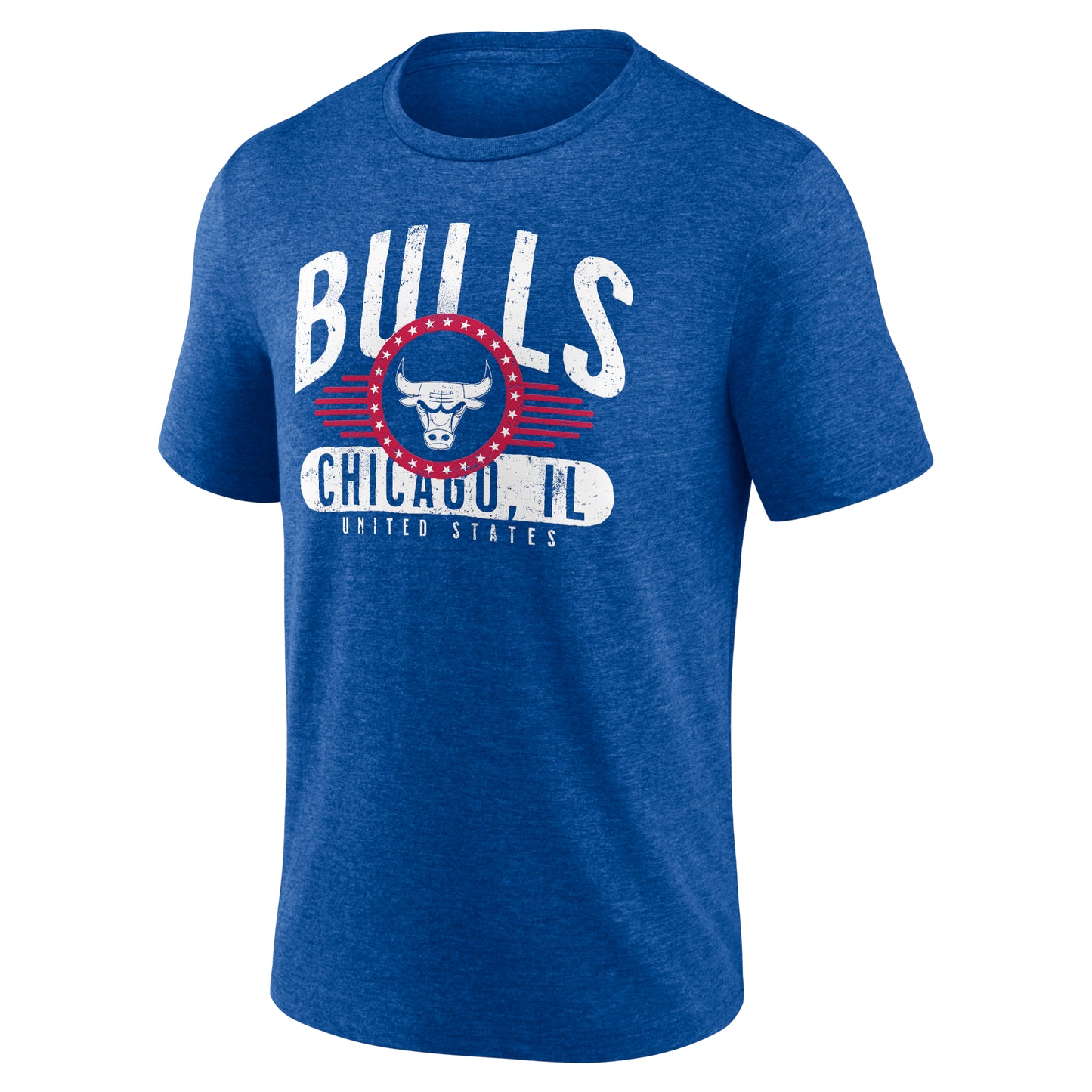 Chicago Bulls Royal Badge of Honor Tri-Blend T-Shirt