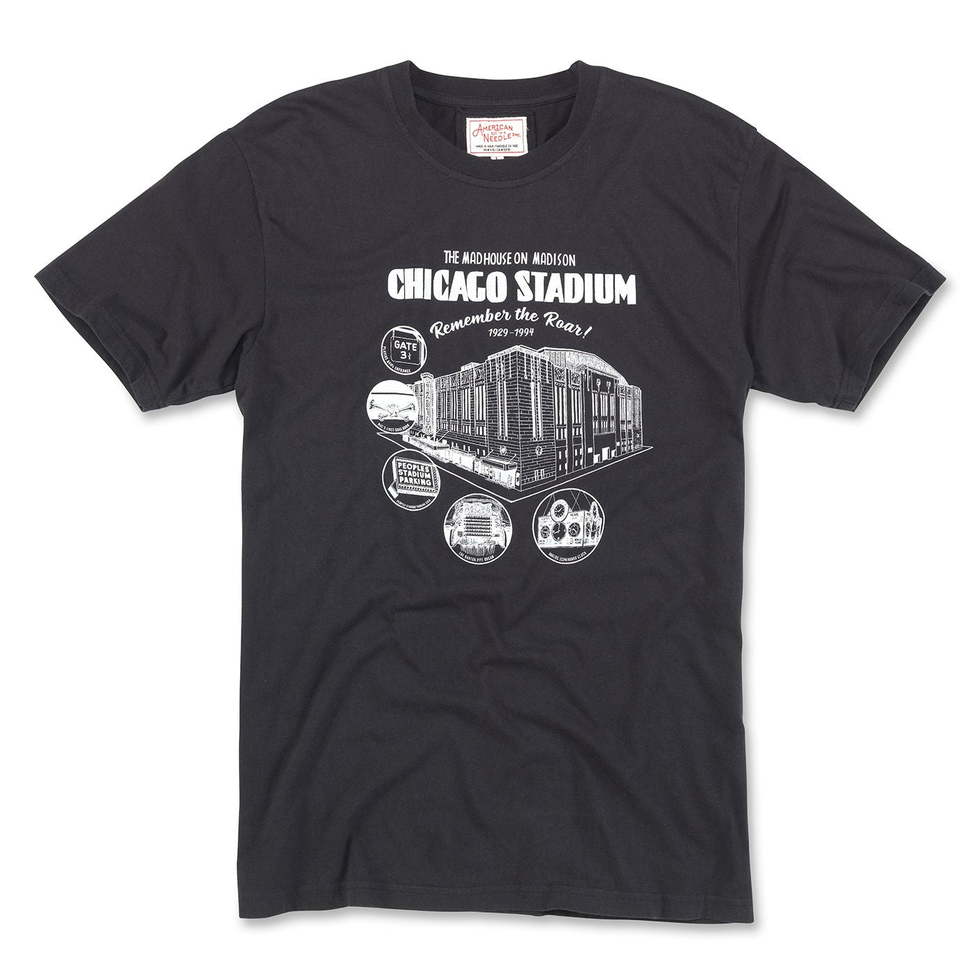 Chicago Stadium Black Brass Tacks 2 T-Shirt