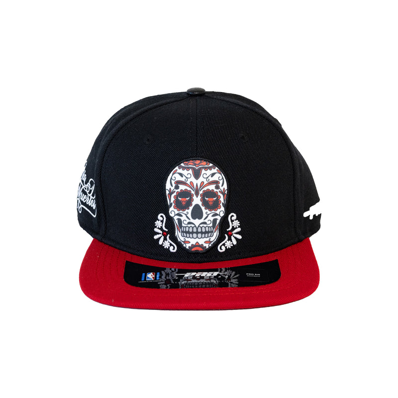 Chicago Bulls Sugar Skull Dia De Los Muertos Snapback Hat