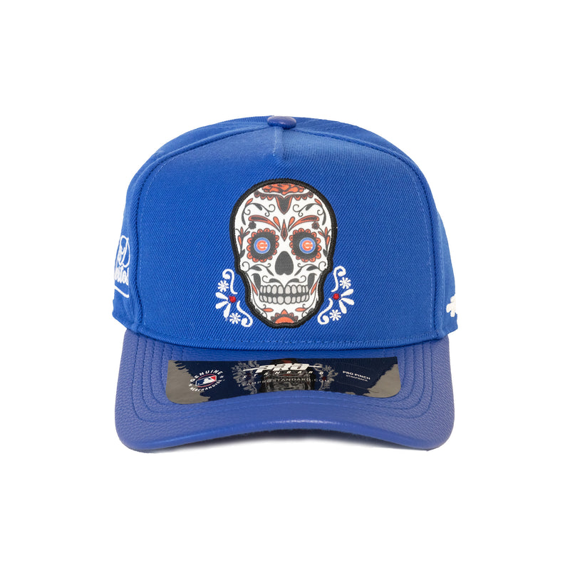 Chicago Cubs Sugar Skull Dia De Los Muertos Strapback Hat