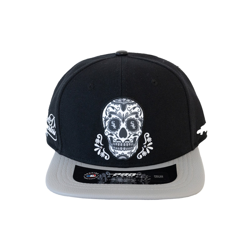 Chicago White Sox Sugar Skull Dia De Los Muertos Strapback Hat