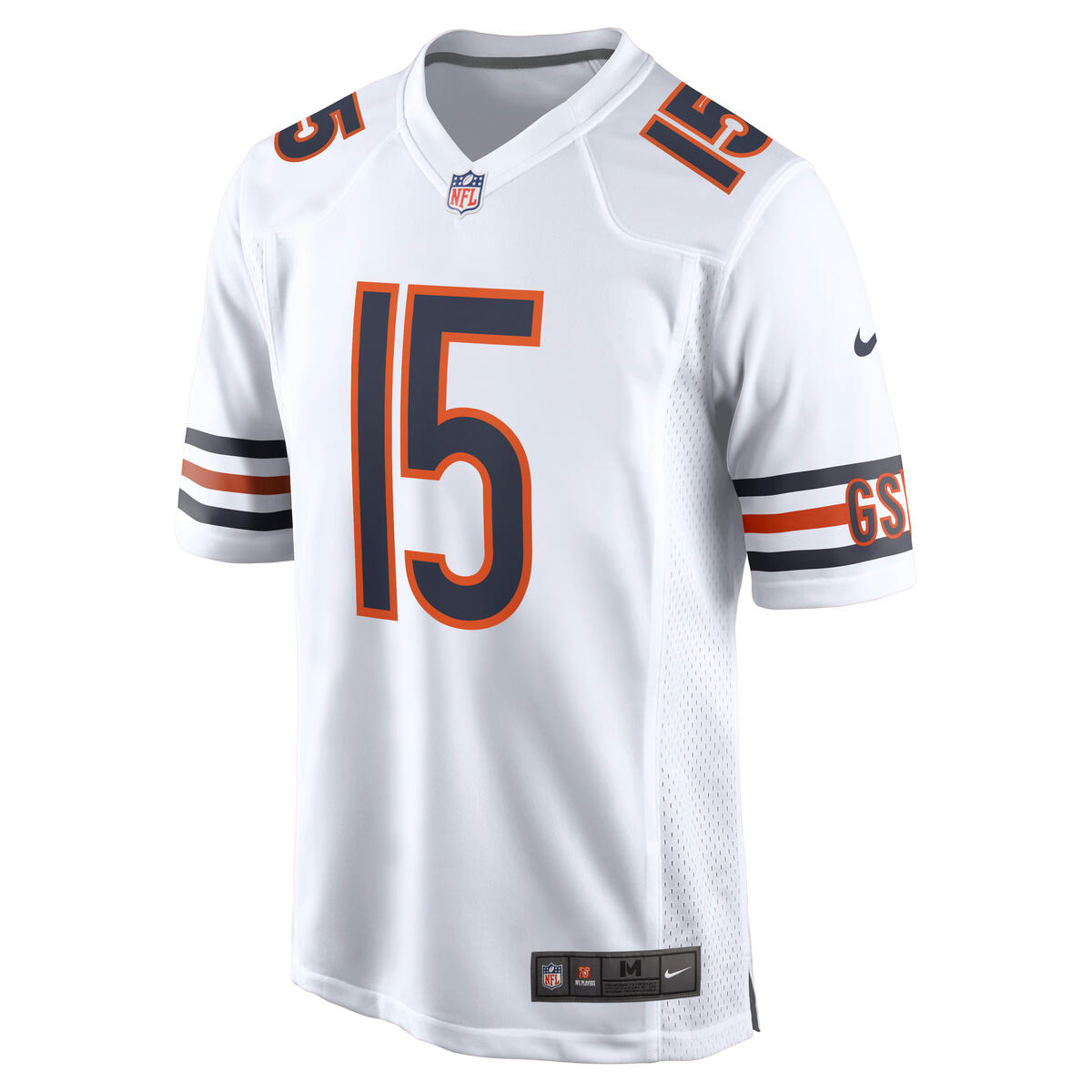Rome Odunze #15 Chicago Bears Nike Men's White Game Jersey