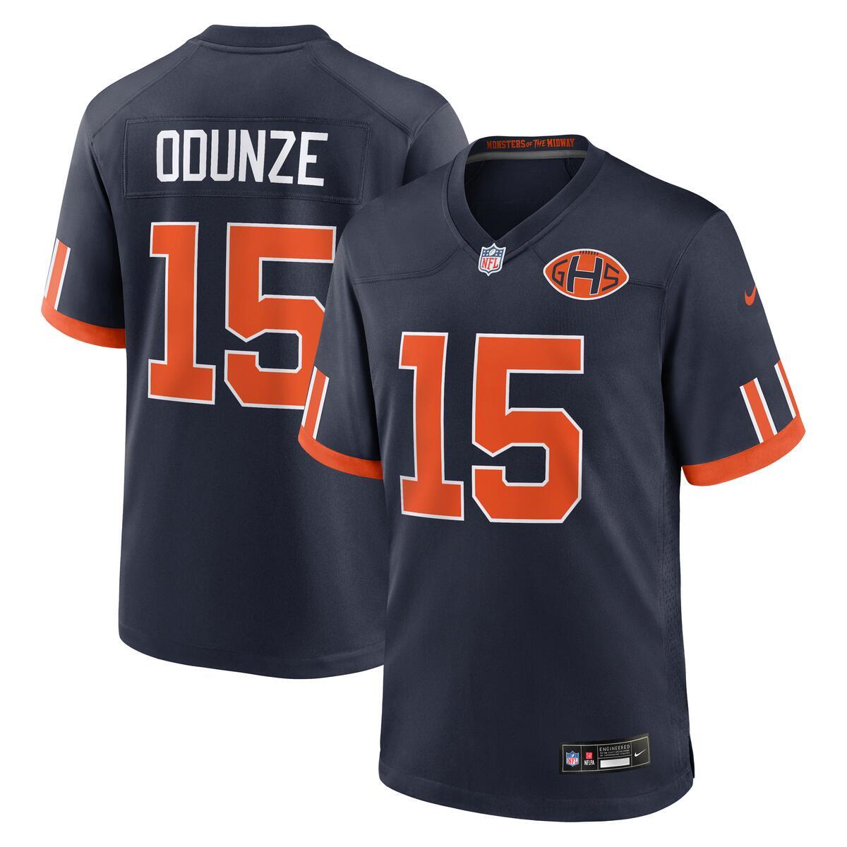 Rome Odunze #15 Chicago Bears Rivalry Nike Game Jersey