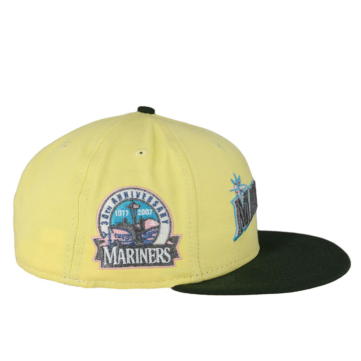 Seattle Mariners Soft Yellow/Dark Seaweed 30th Anniversary New Era 59FIFTY Fitted Hat