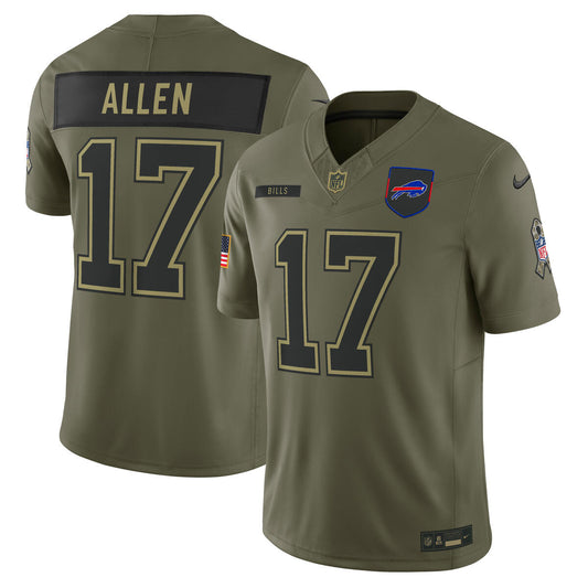 Josh Allen Buffalo Bills Nike Men's 2025 Salute to Service Limited Jersey