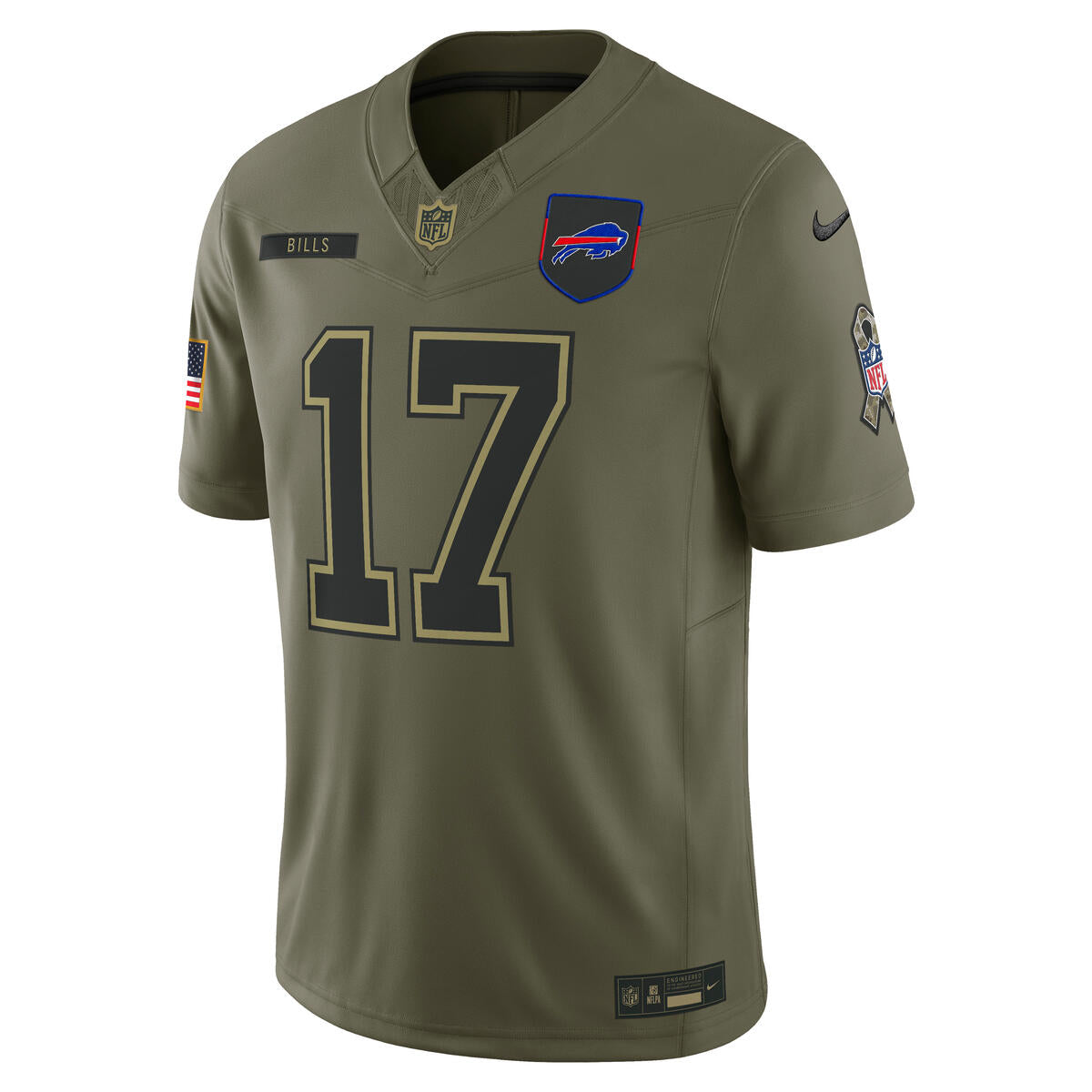 Josh Allen Buffalo Bills Nike Men's 2025 Salute to Service Limited Jersey