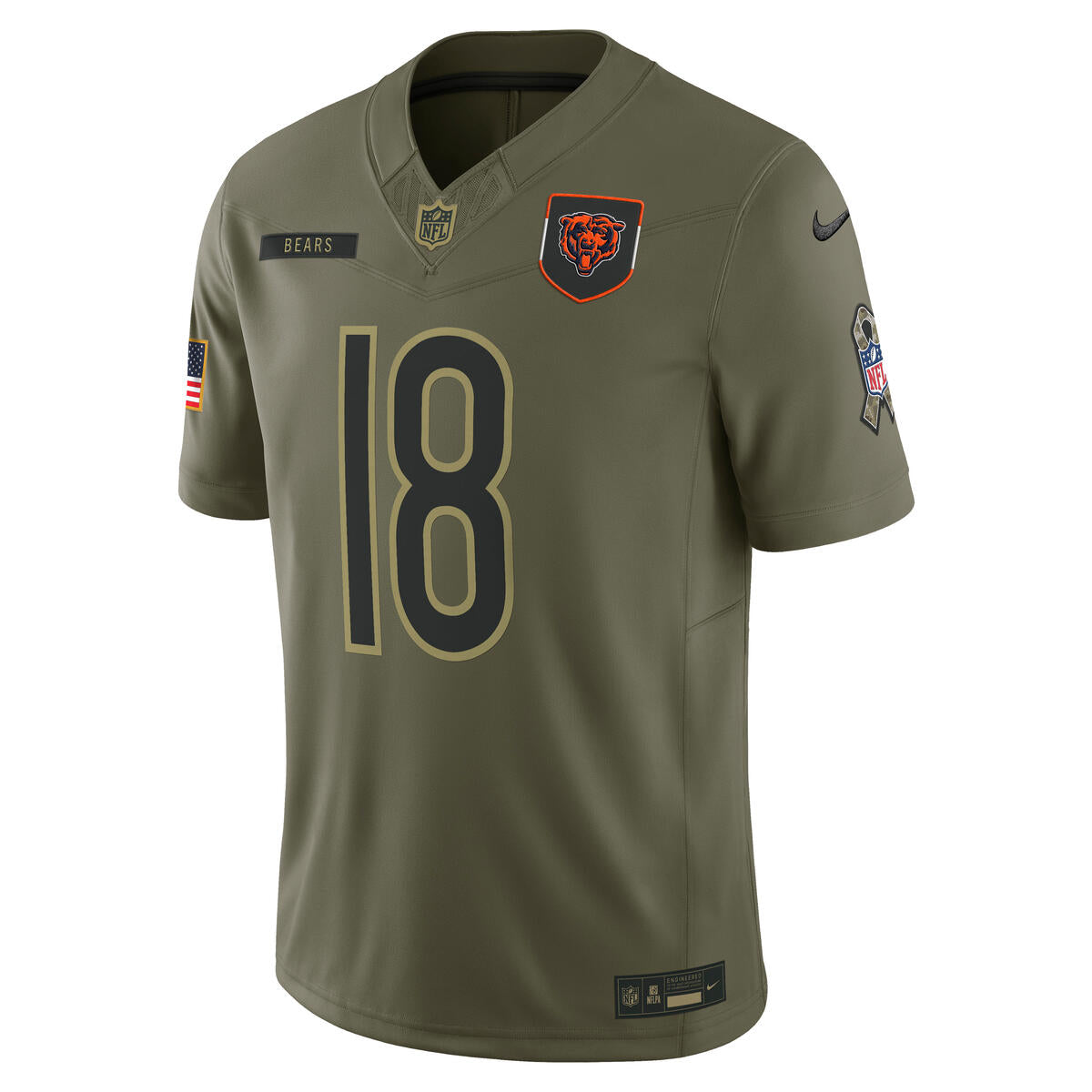 Caleb Williams Chicago Bears Nike Men's 2025 Salute to Service Limited Jersey