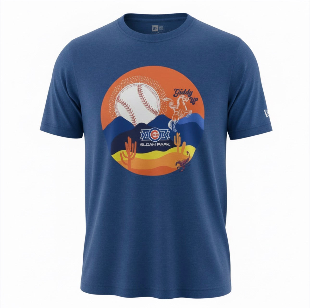Chicago Cubs New Era Spring Training Sloan Park Giddy Up Desert T-Shirt