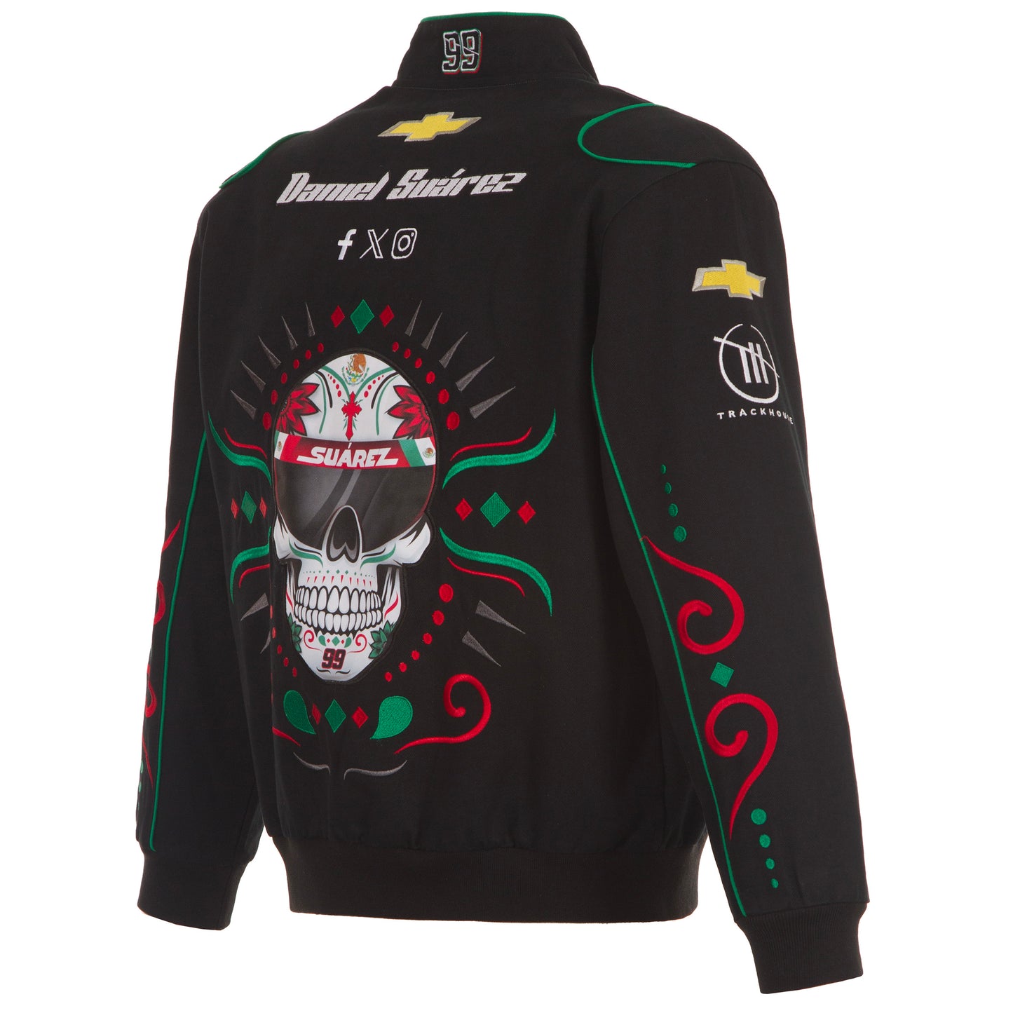 Daniel Suarez 99 Skull Nascar Twill Jacket