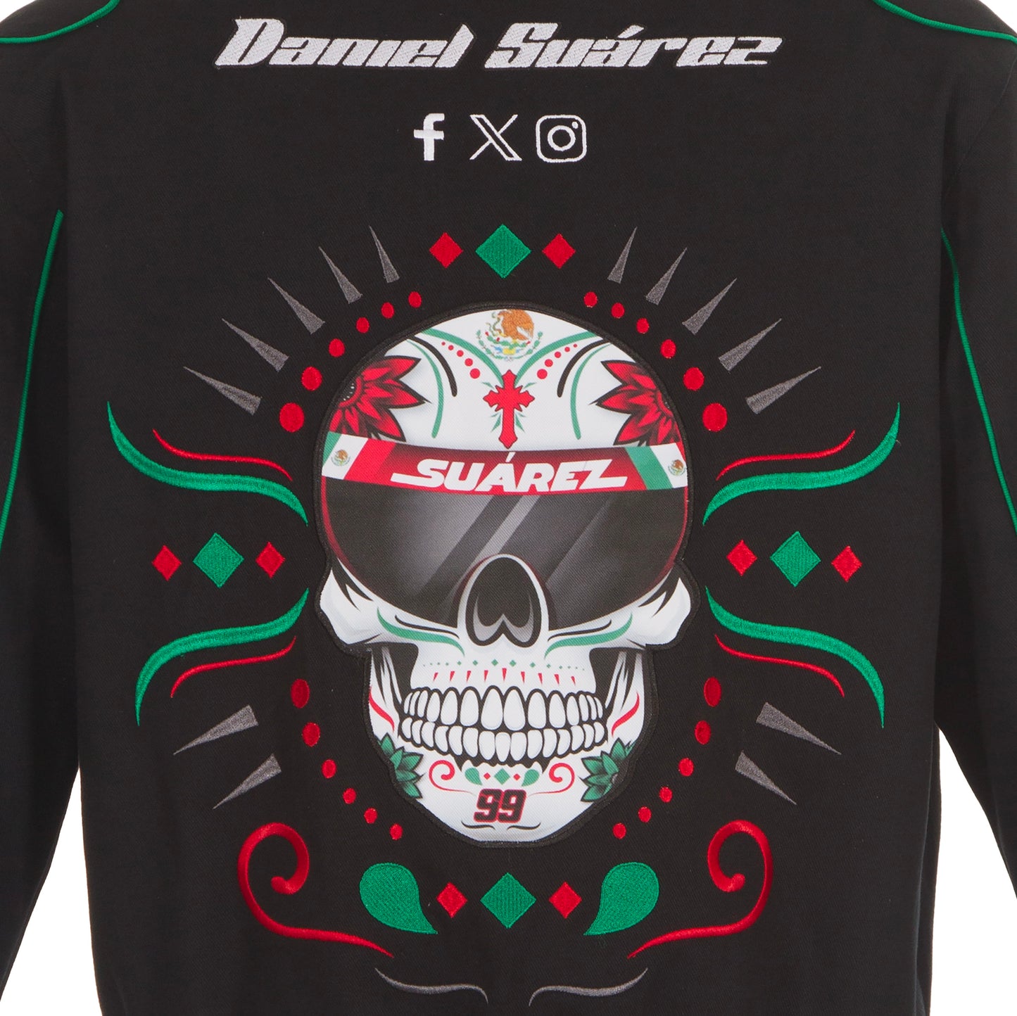 Daniel Suarez 99 Skull Nascar Twill Jacket