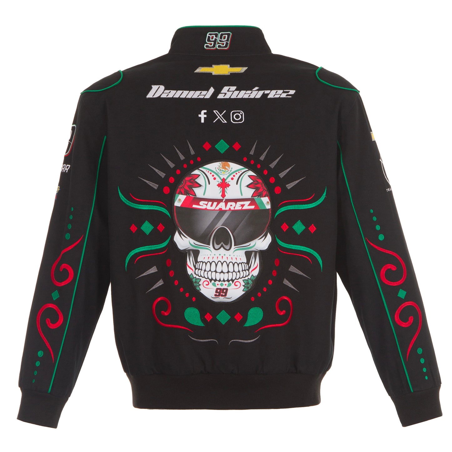 Daniel Suarez 99 Skull Nascar Twill Jacket