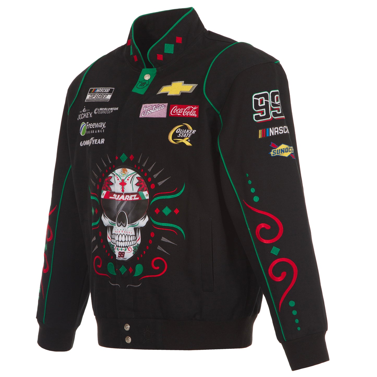 Daniel Suarez 99 Skull Nascar Twill Jacket